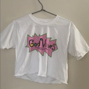 Good vibes crop top